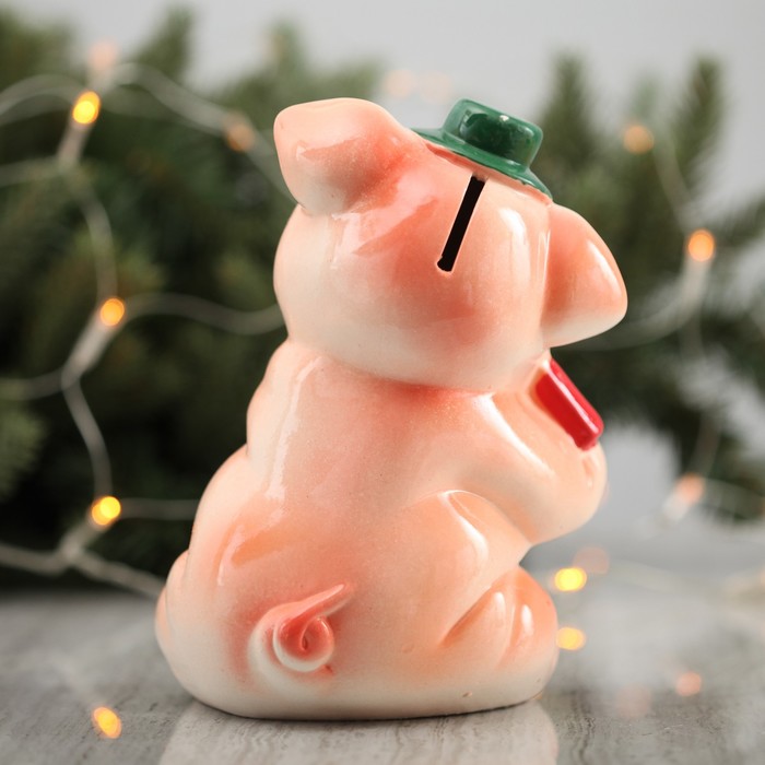 Копилка "Свин клавишник" 20 см микс