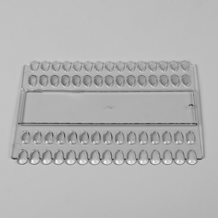 Палитра для лаков, 60 ногтей, 18*14см, цвет прозрачный