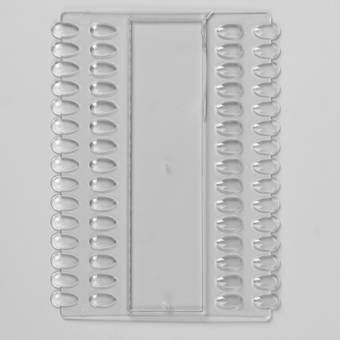 Палитра для лаков, 60 ногтей, 18*14см, цвет прозрачный