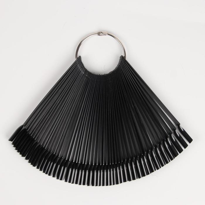 Палитра для лаков, 50 ногтей, цвет чёрный