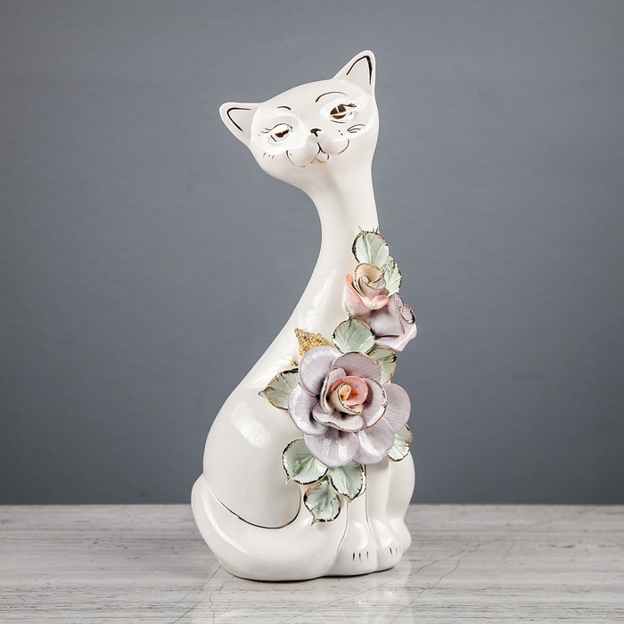 Копилка "Кошка Соня" лепка микс