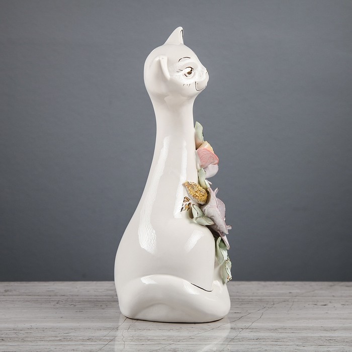 Копилка "Кошка Соня" лепка микс