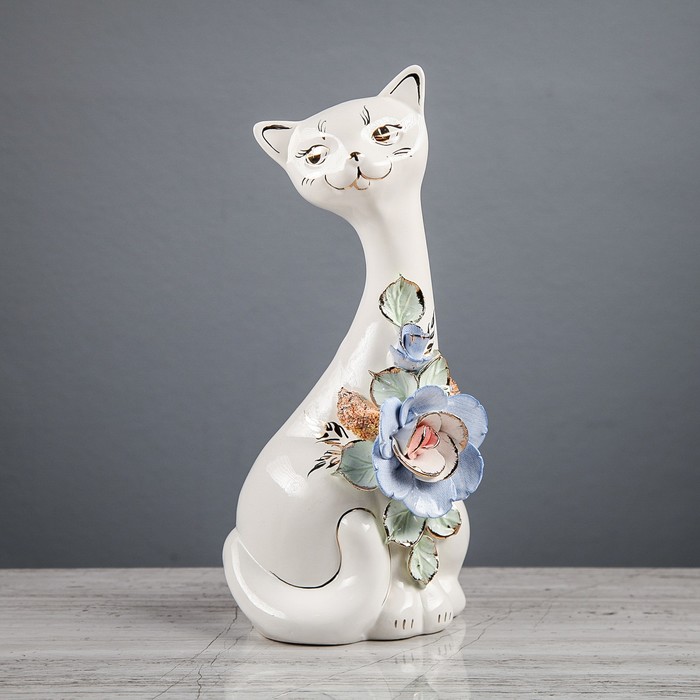 Копилка "Кошка Соня" лепка микс