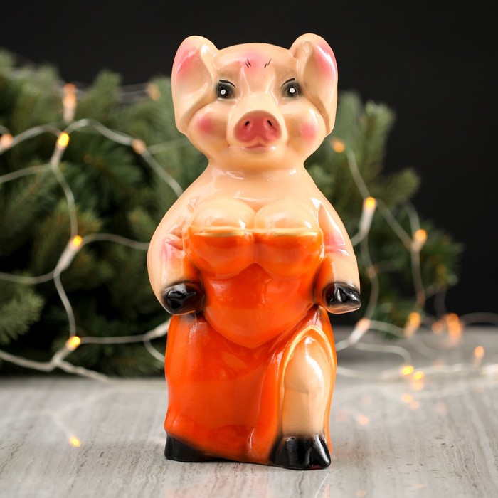 Копилка "Свинка Роза" 28 см