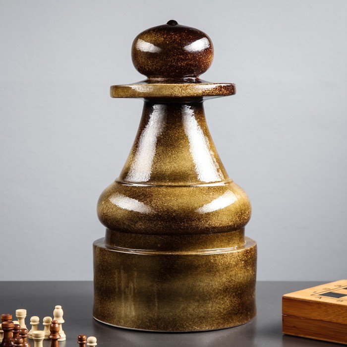 Садовая фигура "Пешка" охра