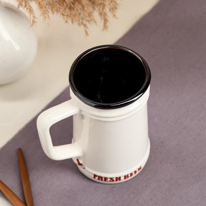 Кружка "Beer" прямая, 0,6 л, микс