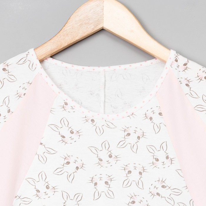 Пижама женская (футболка, брюки) 221ХР1944 цвет розовый, р-р 54