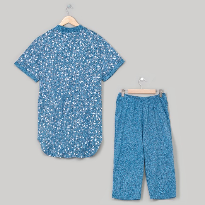 Комплект женский (туника, бриджи) Декаденс-2 цвет синий, р-р 50