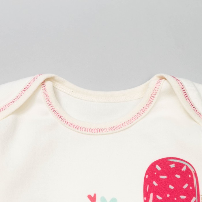 Пижама для девочки "Пироженки", рост 86 см, цвет молочный 811-065_М