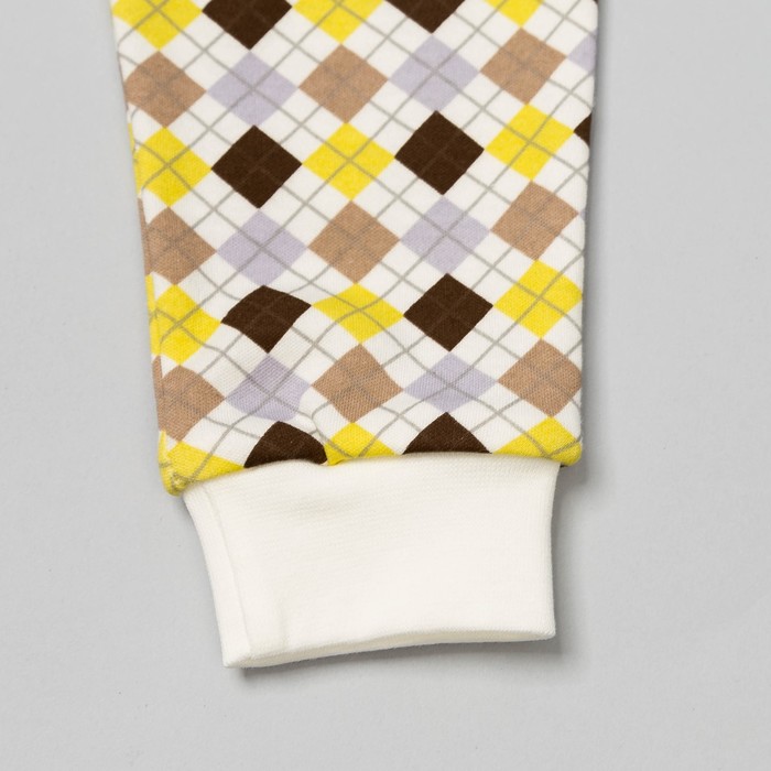 Пижама для мальчика "Little Mister", рост 80 см, цвет молочный 821-011_М