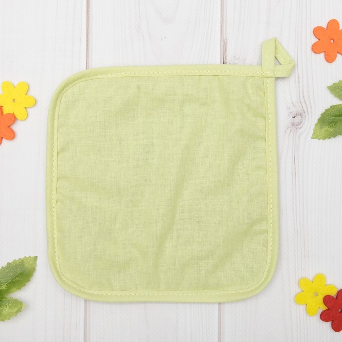 Набор "Доляна" 8 марта/вид 2,: варежка 18х26 см, прихватка 17х17 см, рогожка 162 г/м2