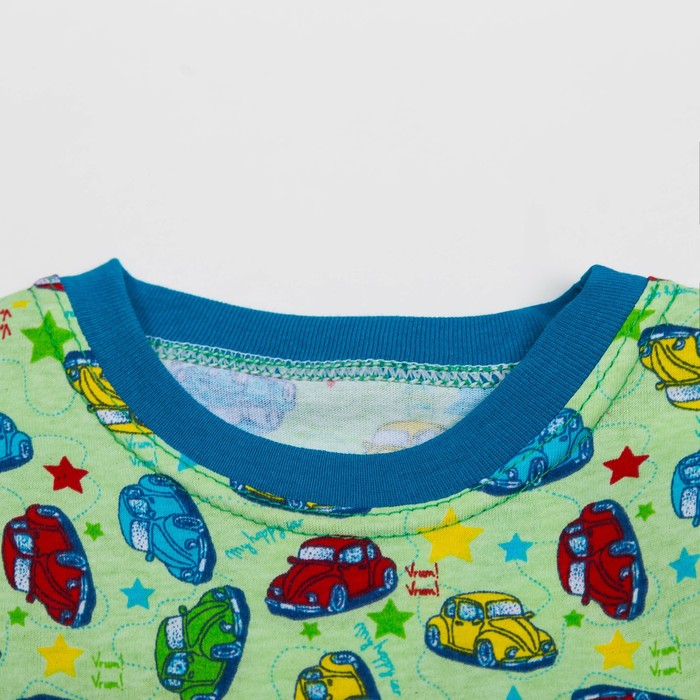 Пижама для девочки ЗВЕЗДЫ, рост 92 см, цвет светло-зелёный микс