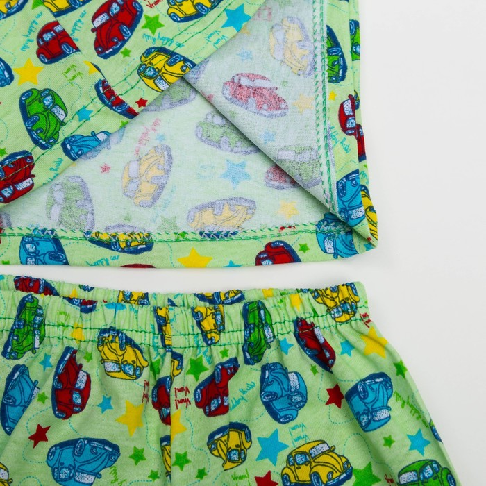 Пижама для девочки ЗВЕЗДЫ, рост 92 см, цвет светло-зелёный микс