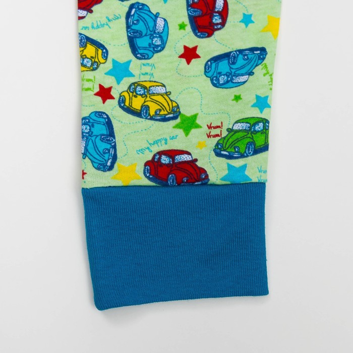 Пижама для девочки ЗВЕЗДЫ, рост 92 см, цвет светло-зелёный микс