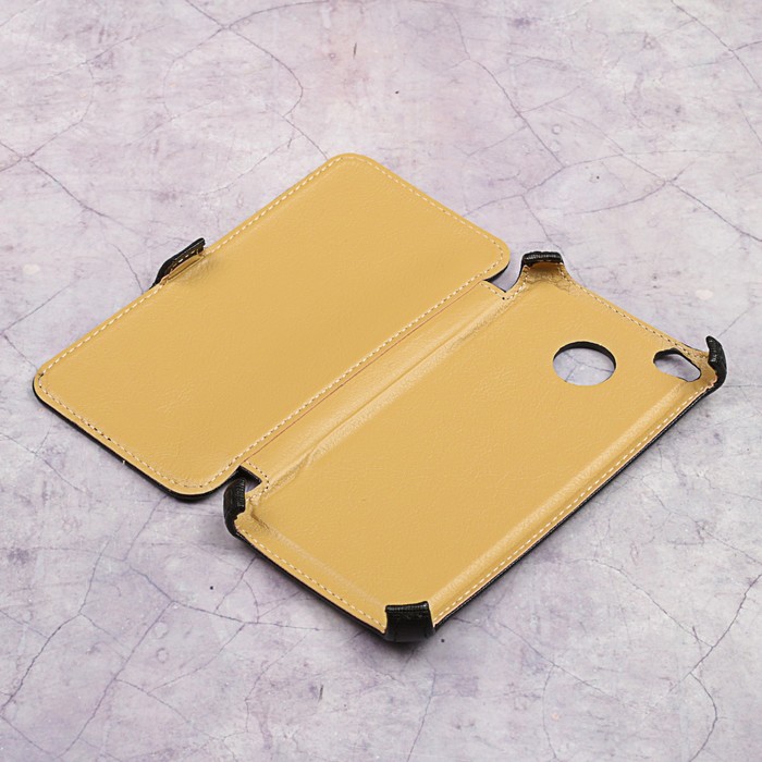 Чехол-книжка Snoogy для Xiaomi Redmi 4X, иск. кожа, Черный