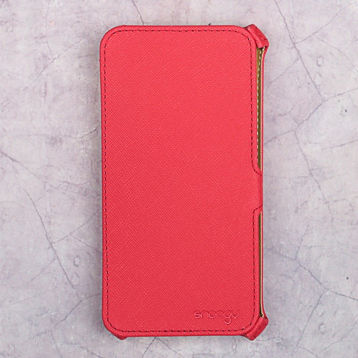 Чехол-книжка Snoogy для Xiaomi Redmi 4X, иск. кожа, Красный