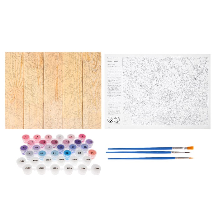 Арт по дереву "Розовый фламинго" 40х50 см