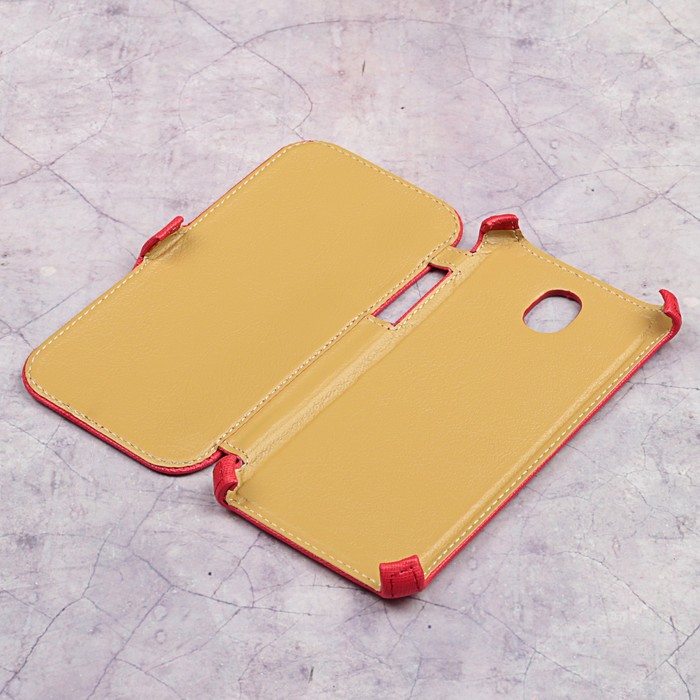 Чехол-книжка Snoogy для Samsung J5 (2017), иск. кожа, Красный