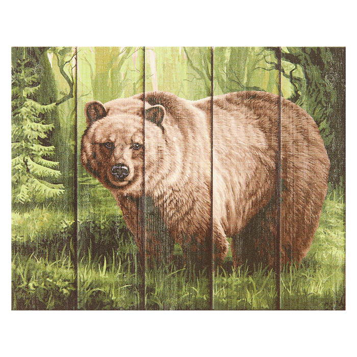 Арт по дереву "Царь леса" 40х50 см WN004