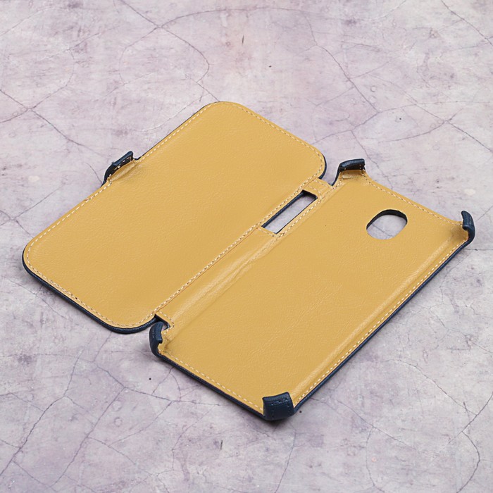 Чехол-книжка Snoogy для Samsung J5 (2017), иск. кожа, Синий