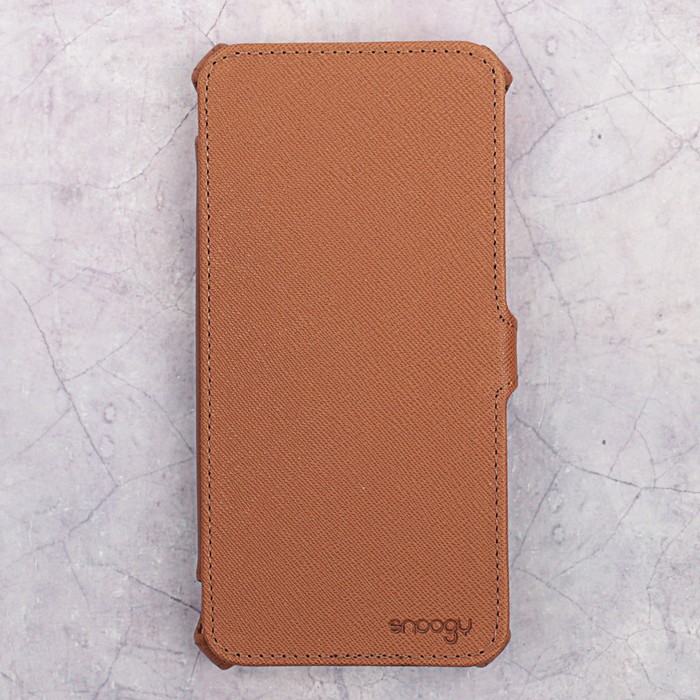 Чехол-книжка Snoogy для Xiaomi Redmi Note 5A, иск. кожа, Коричневый