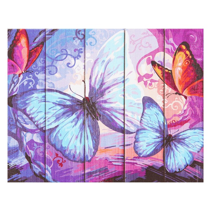 Арт по дереву "Бабочки" 40х50 см