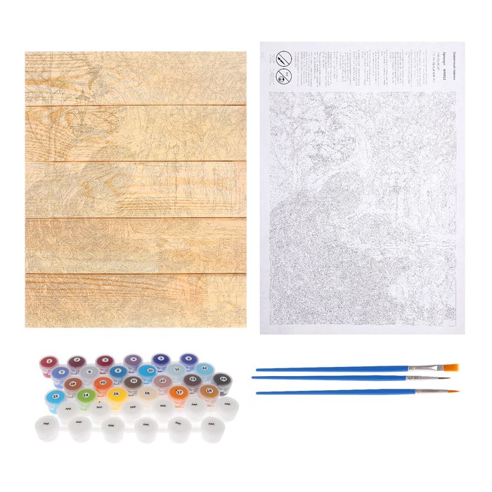 Арт по дереву "Сказочный павлин" 40х50 см WN011