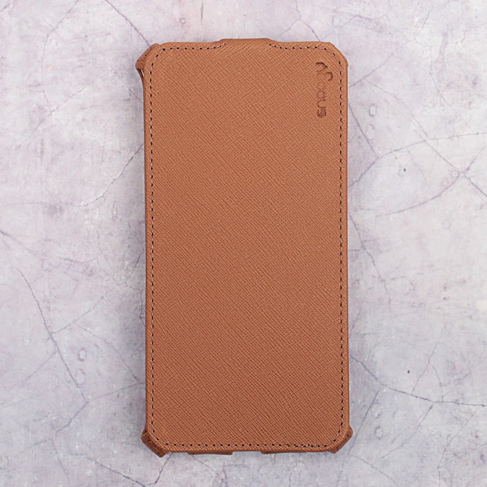 Чехол-флип Snoogy для Xiaomi Redmi Note 5A, иск. кожа, Коричневый