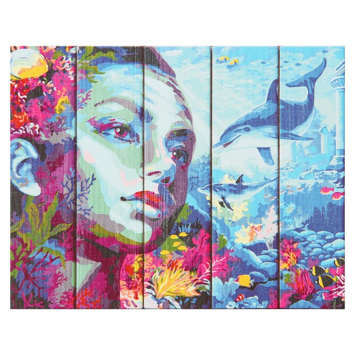 Арт по дереву "Атлантида" 40х50 см WN014