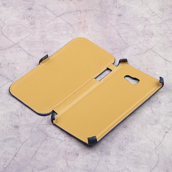 Чехол-книжка Snoogy для Samsung A7 (2017), иск. кожа, Синий