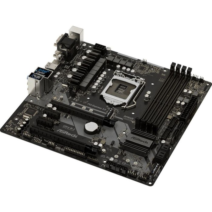 Материнская плата Asrock Z370M PRO4, Soc-1151v2, Intel Z370, 4xDDR4, mATX, Ret