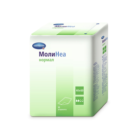 

Впитывающие пеленки MoliNea normal, размер 40х60 см, 80 г/м2, 30 шт