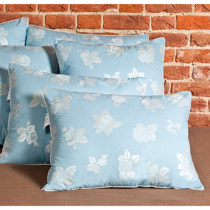 Подушка "Аракса", размер 50х68 см, тик, цвет голубой