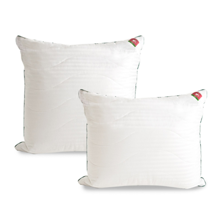 Подушка "Бамбоо", размер 38х60 см, сатин, белый