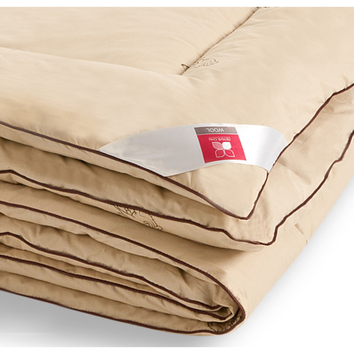 Одеяло тёплое "Верби", размер 200х220 см, тик, бежевый