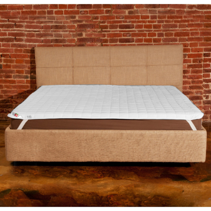 Наматрасник, размер 90х200 см, поплин, белый