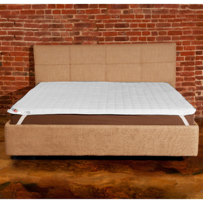 Наматрасник, размер 120х200 см, поплин, белый