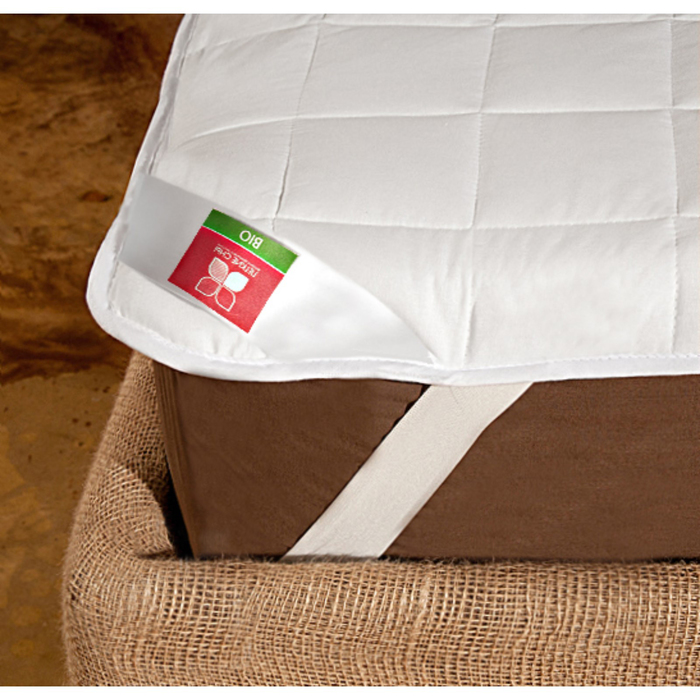 Наматрасник, размер 140х200 см, поплин, белый