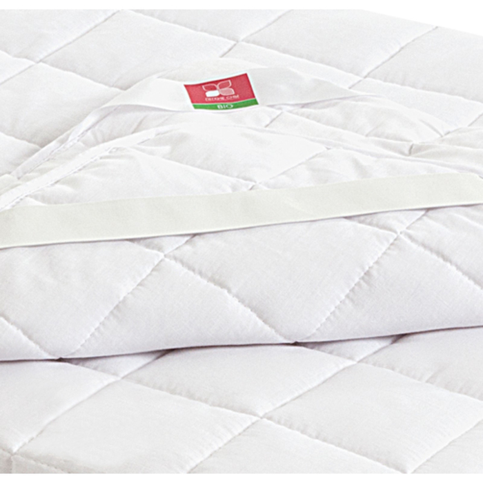 Наматрасник, размер 160х200 см, поплин, белый