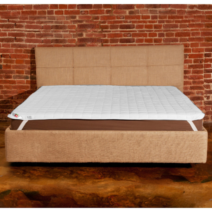 Наматрасник, размер 200х200 см, поплин, белый