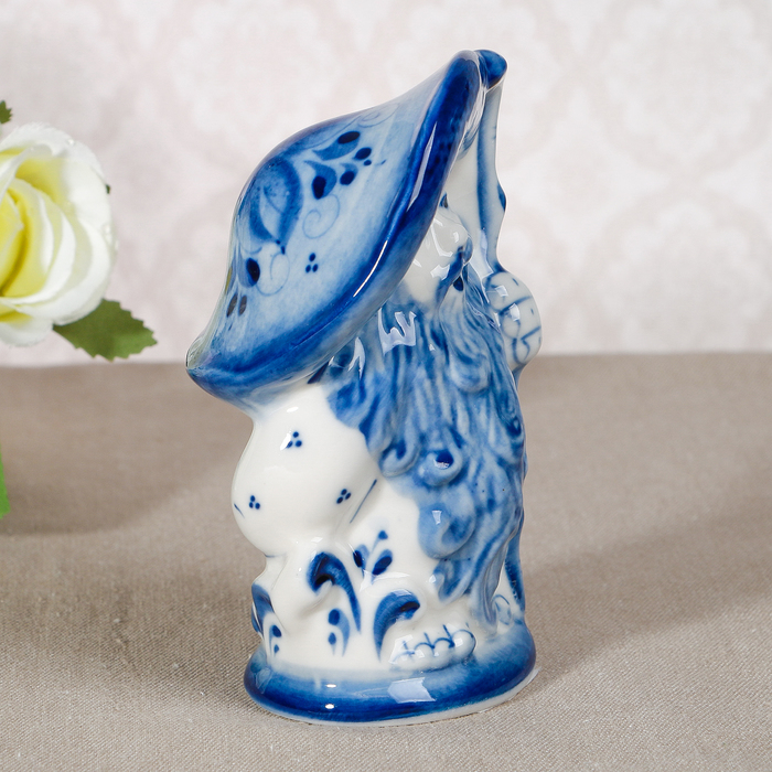 Сувенир «Старичок-Боровичок», 5,5х5,5х12 см, гжель