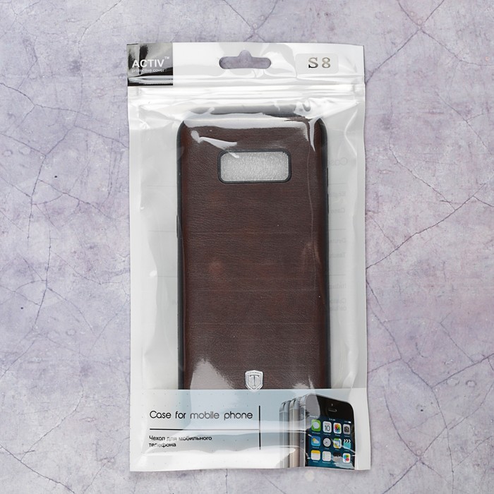 Чехол Activ T Leather SM-G950 для Samsung Galaxy S8, коричневый