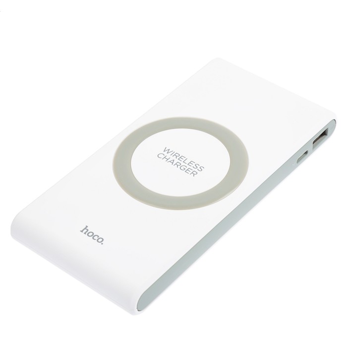 Аккумулятор внешний беспроводной Hoco B32 Wireless 8000 мАч, белый