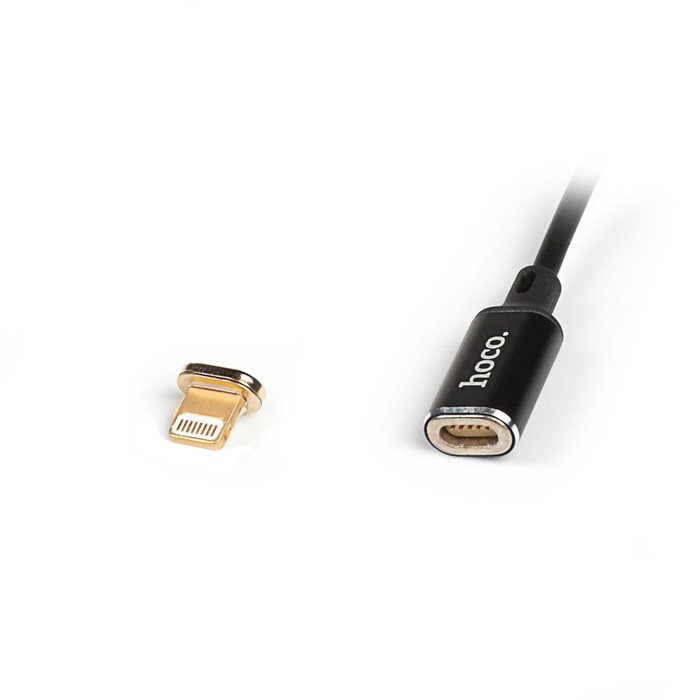 Провод для зарядки Hoco U28 Magnetic, USB Apple - lightning, для iPhone 5, 1 м, черный