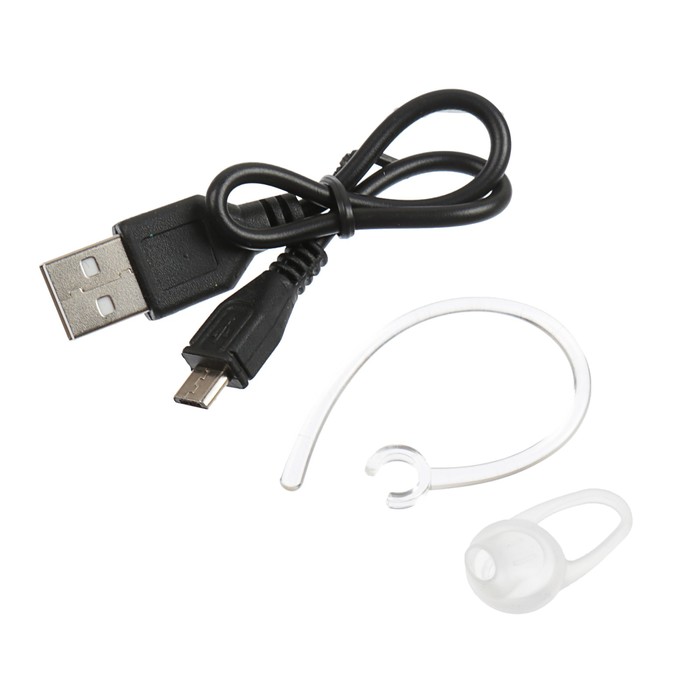 Гарнитура Hoco E18 Silo, Bluetooth, моно, белая