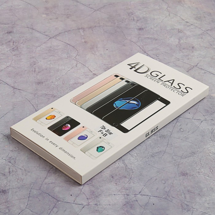 Защитное стекло Glass 3D с ультра-тонкой алюминиевой крышкой,Apple iPhone7 Plus,цвет серебро 34276