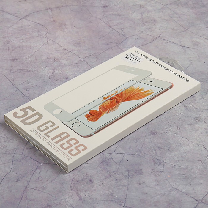 Защитное стекло Glass 5D для Apple iPhone 6 Plus, белое