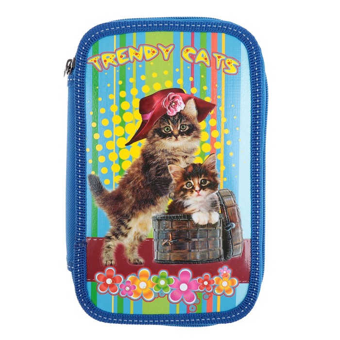 Пенал 2 секции 120*195 лам.карт П26/2 дев "Тренди Кэт" объем 31П25/2 252031