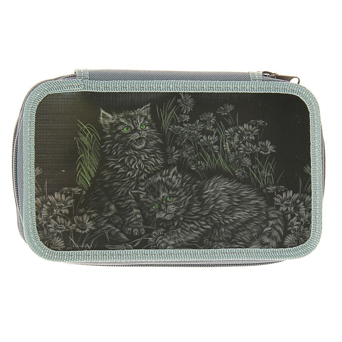 Пенал 2 секции 120*205 лам.карт П26/2 "Милашки" 8П26/2 металлик 2621011