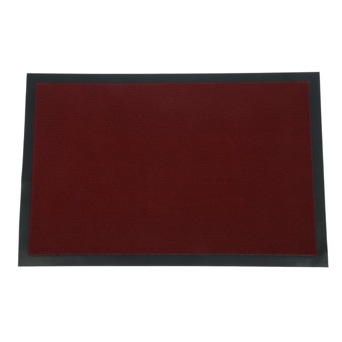 Коврик придверный, влаговпитывающий, цвет красный
